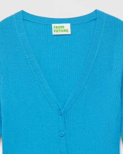 Clearance FROM FUTURE Pull Cardigan A Cotes Water Blue
