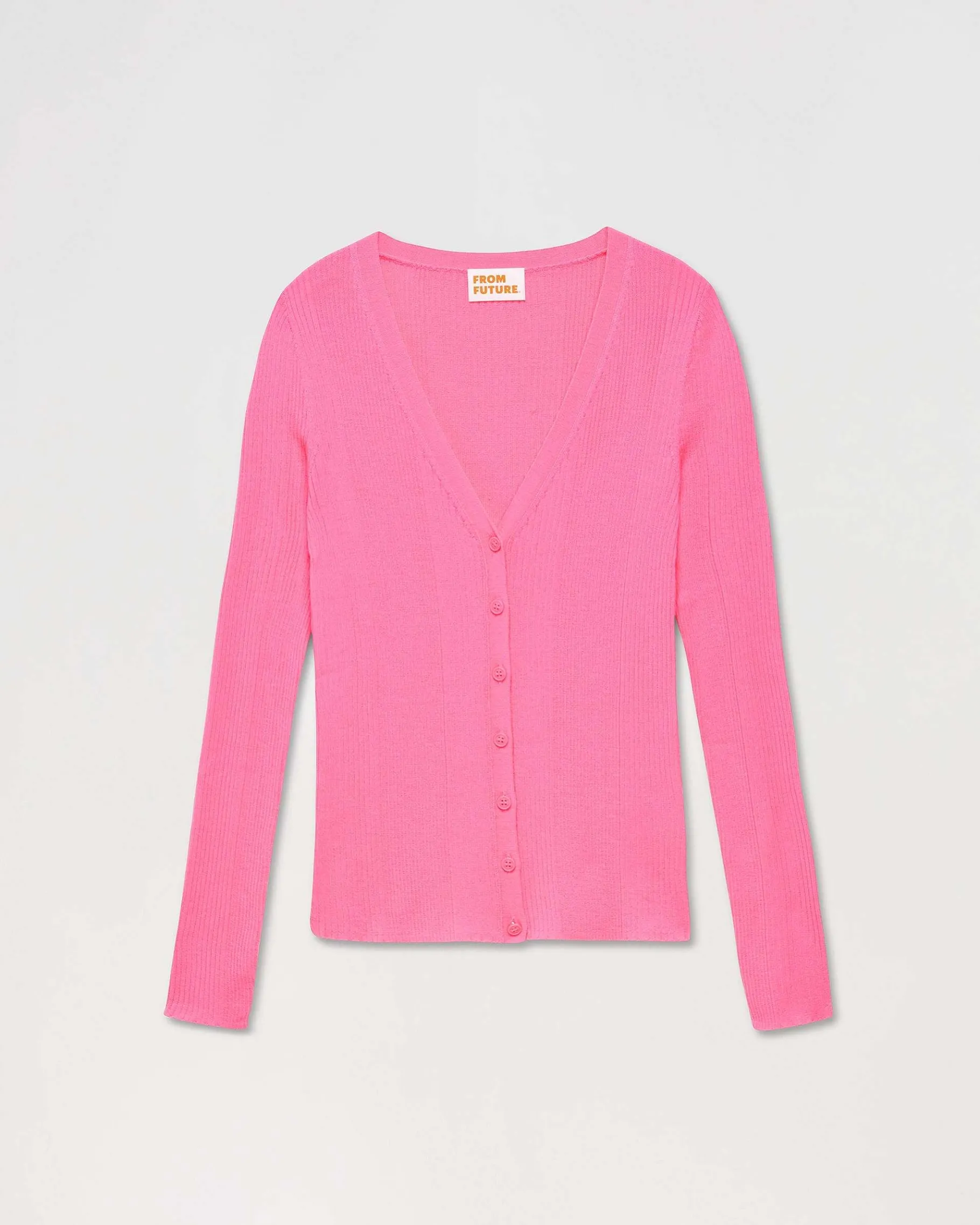 FROM FUTURE Pull Cardigan A Cotes Holiday Pink