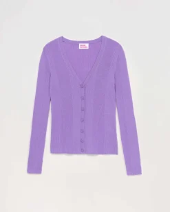 Clearance FROM FUTURE Pull Cardigan A Cotes Power Lilac