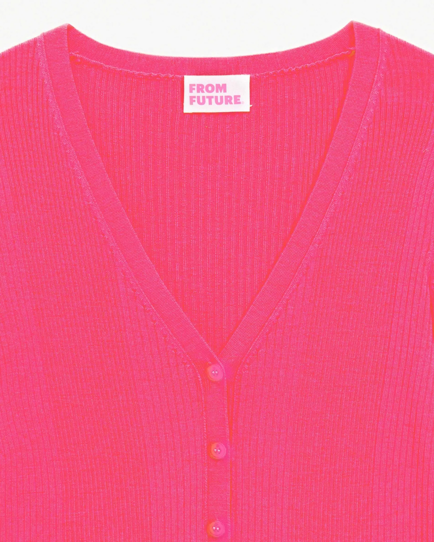 Online FROM FUTURE Pull Cardigan A Cotes Winter Fuschia