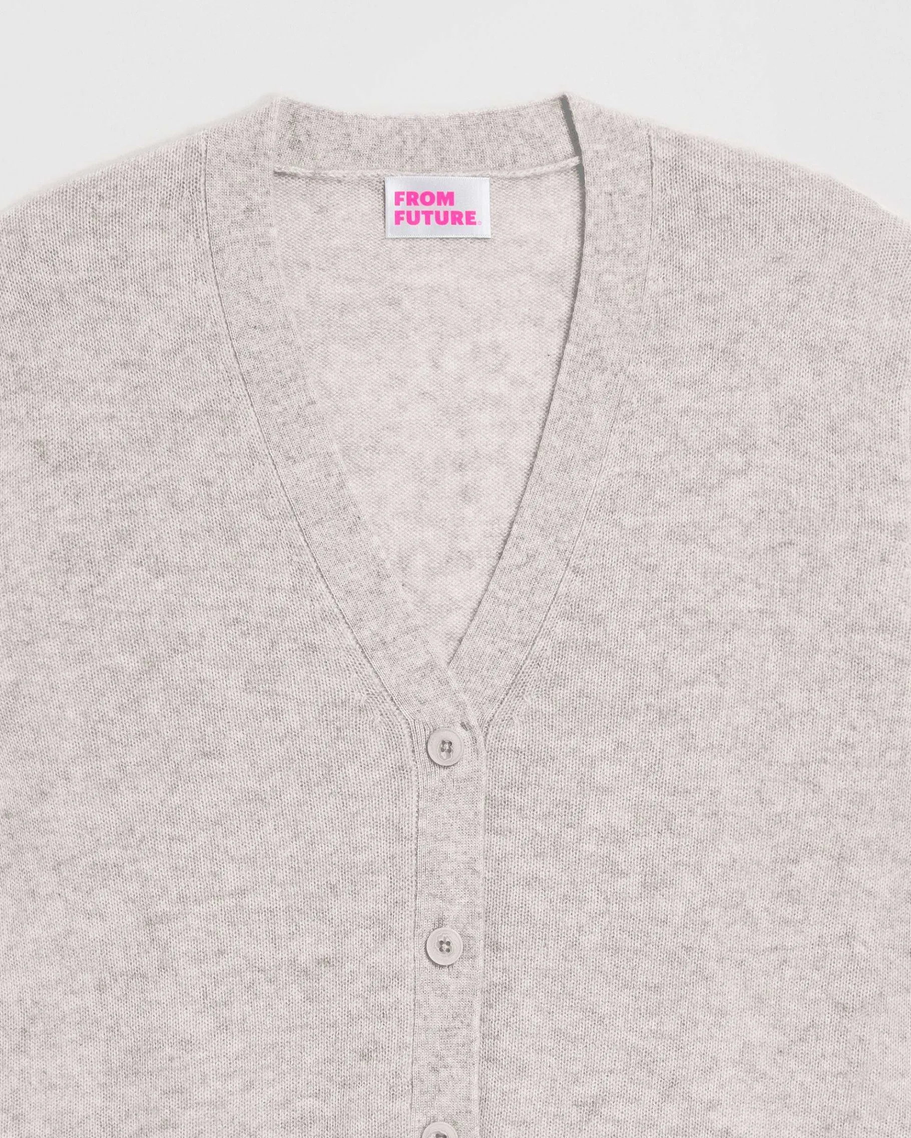 FROM FUTURE Pull Cardigan Basique Leger
