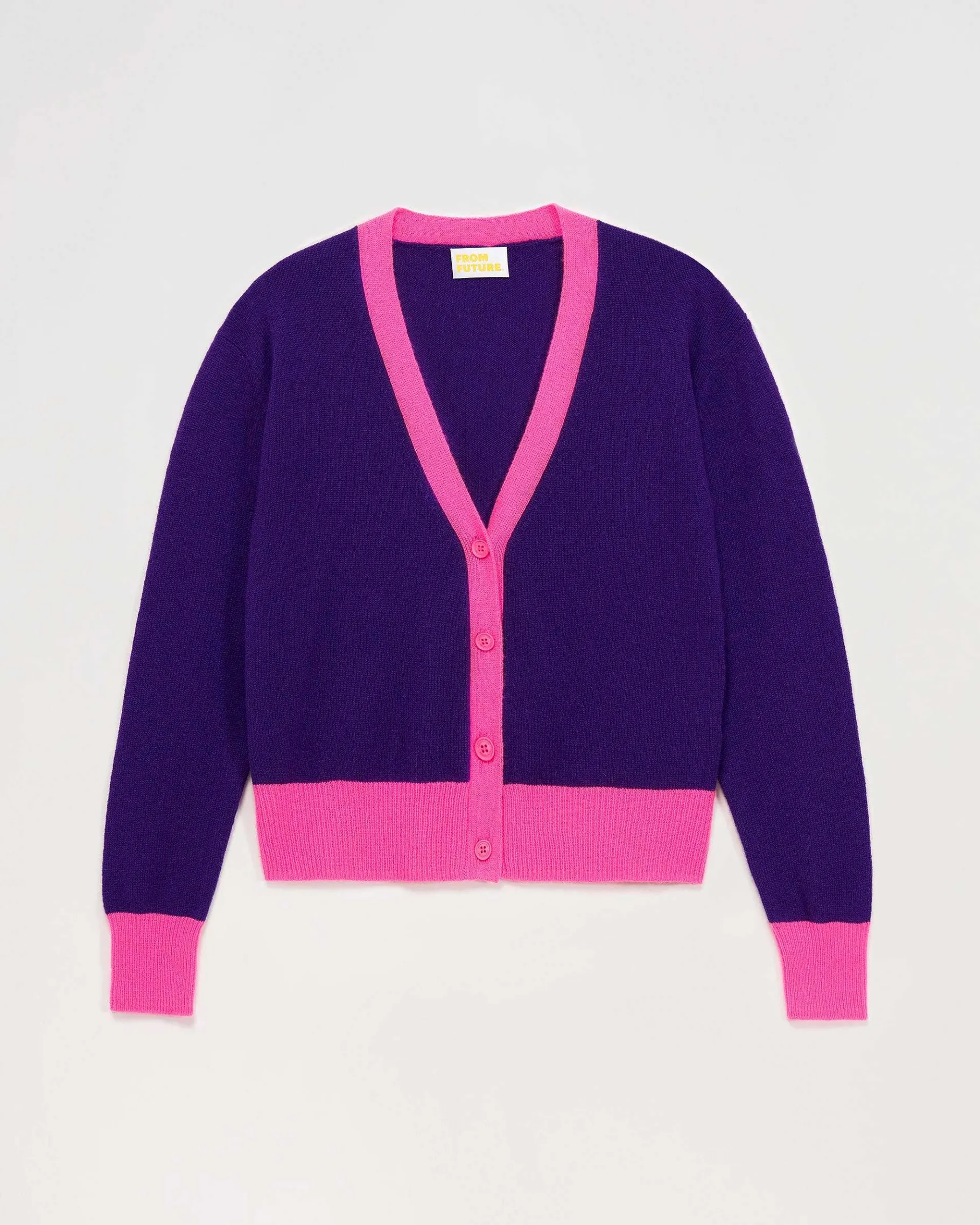 Clearance FROM FUTURE Pull Cardigan Bicolore Leger Intense Purple
