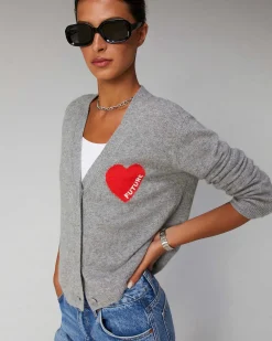 Discount FROM FUTURE Pull Cardigan Coeur Leger Winter Purple