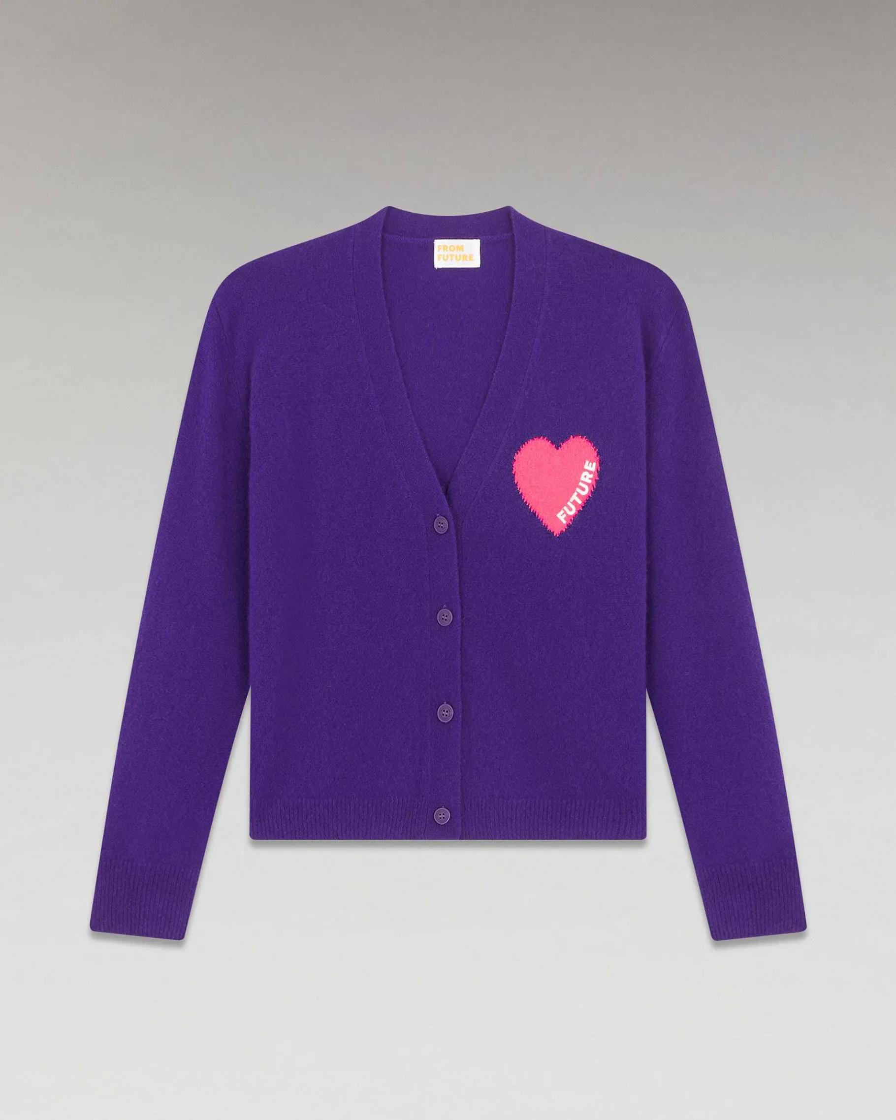 Discount FROM FUTURE Pull Cardigan Coeur Leger Winter Purple