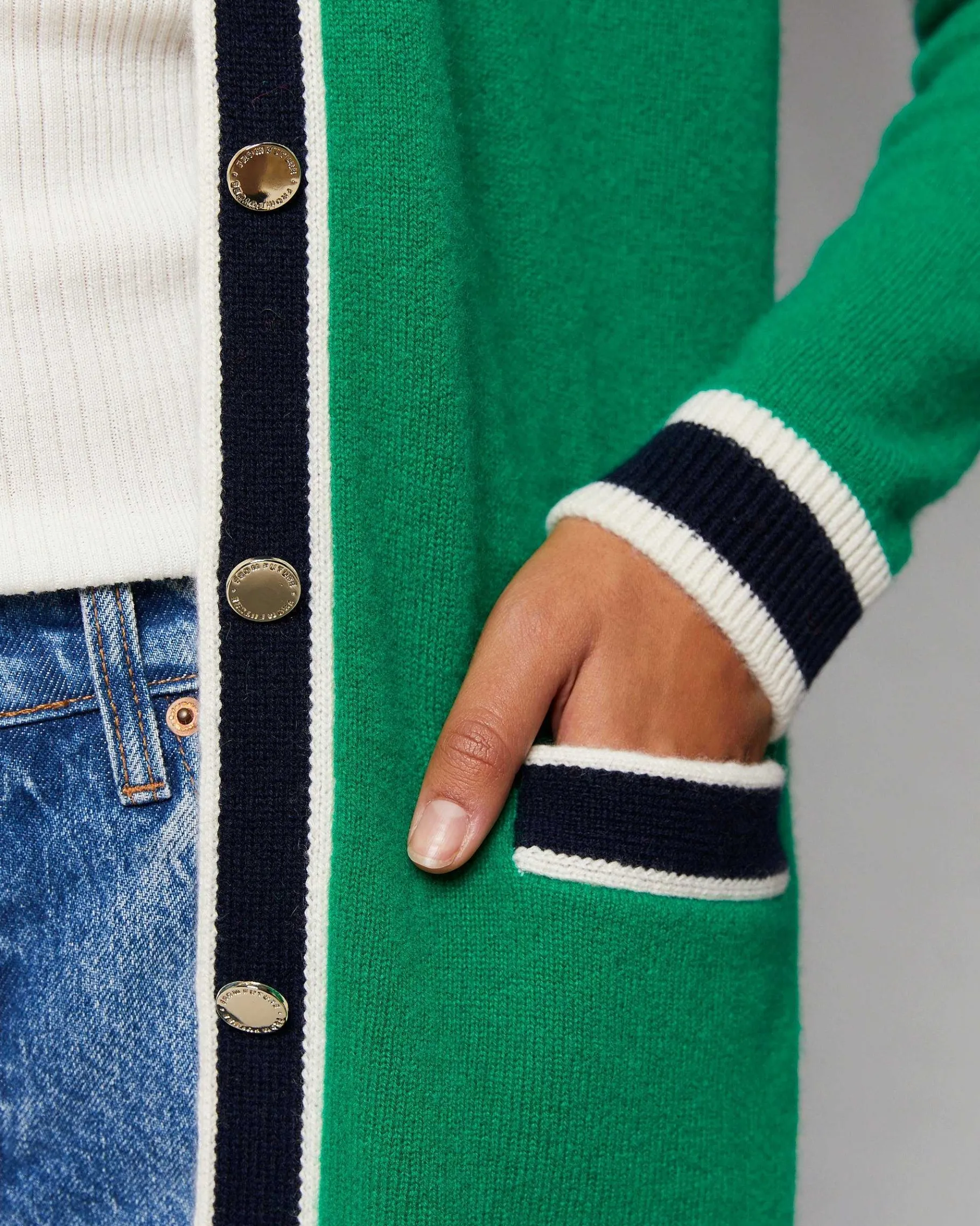 Clearance FROM FUTURE Pull Cardigan Leger Navy