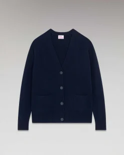 Clearance FROM FUTURE Pull Cardigan Manches Raglan Navy