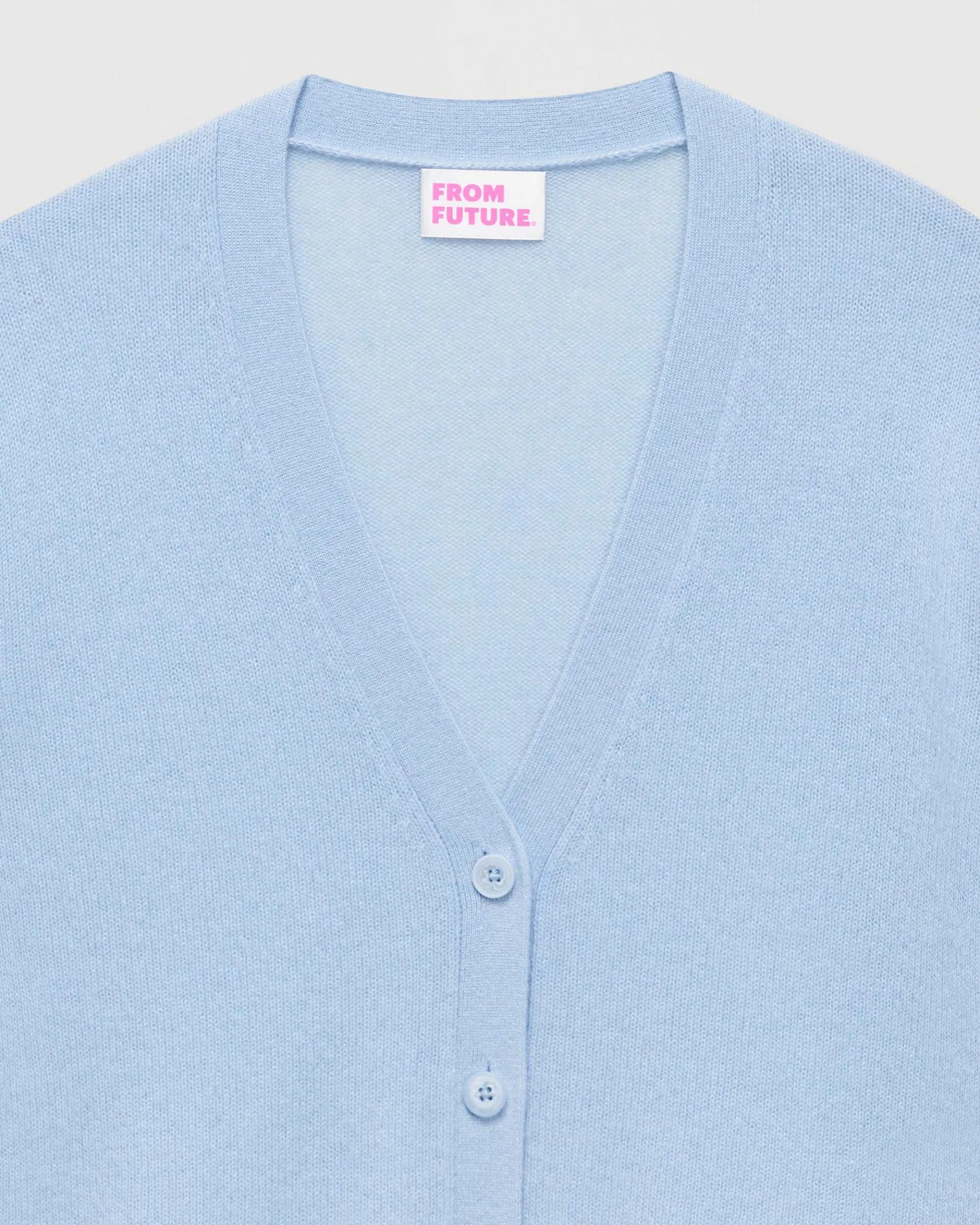 Hot FROM FUTURE Pull Cardigan Uni Light Paradise Blue