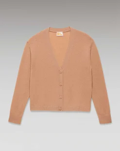 Hot FROM FUTURE Pull Cardigan Uni Light Summer Camel