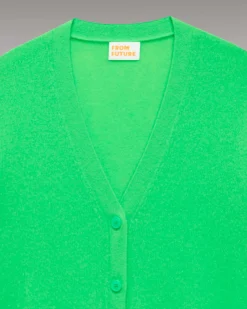 Best FROM FUTURE Pull Cardigan Uni Light Vert Fluo