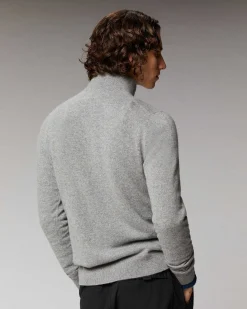 Online FROM FUTURE Pull Col Camionneur Basique Taupe