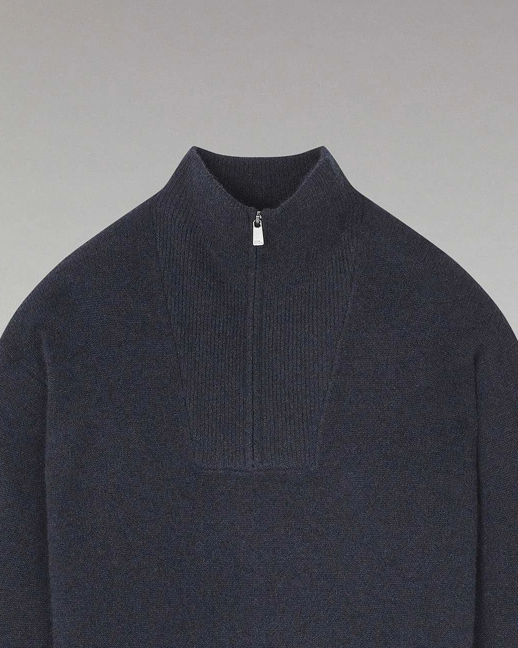 Best FROM FUTURE Pull Col Camionneur Oversize Bleu Chine