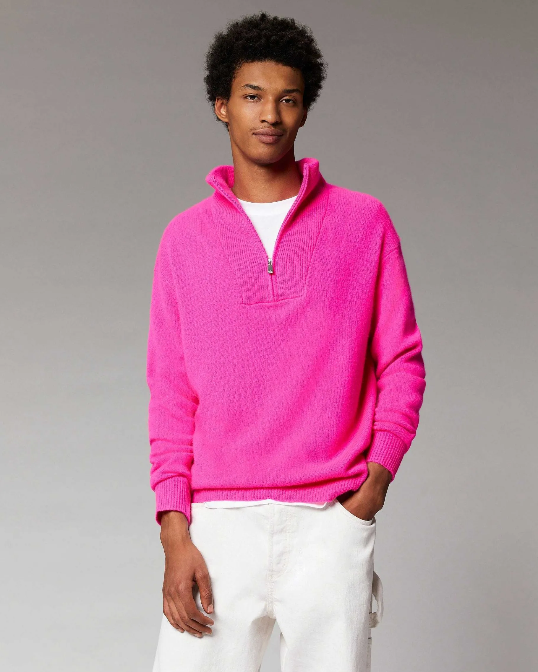 Best FROM FUTURE Pull Col Camionneur Oversize Bleu Chine