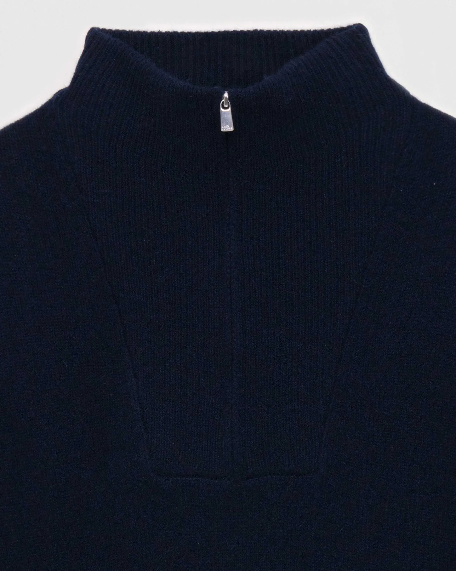 Discount FROM FUTURE Pull Col Camionneur Oversize Navy