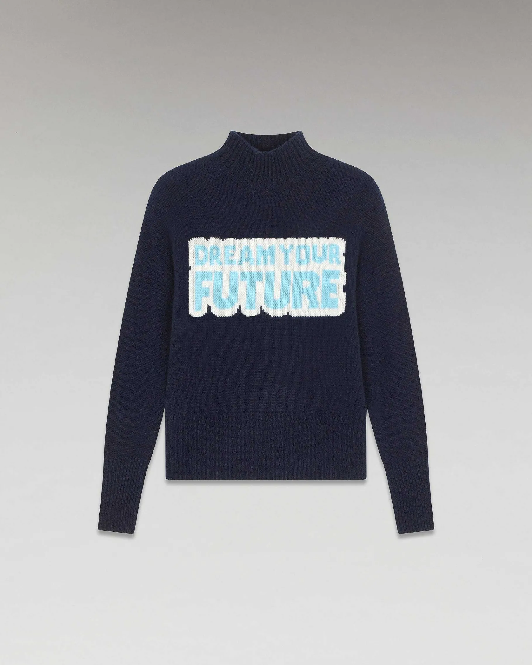 New FROM FUTURE Pull Col Montant Dream Your Future Navy