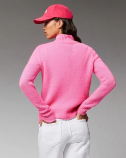 Clearance FROM FUTURE Pull Col Montant Epais Gris Chine Fonce