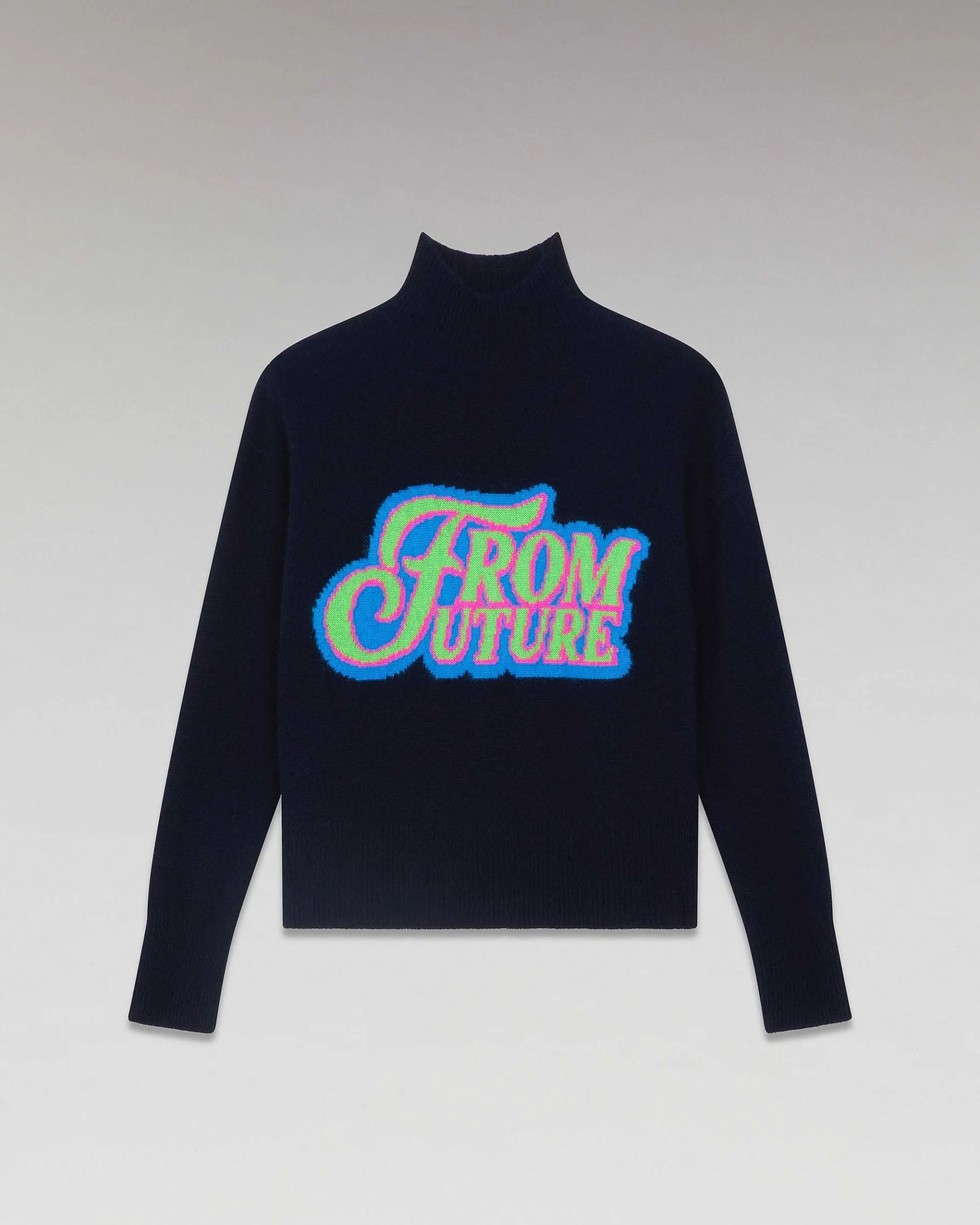 Sale FROM FUTURE Pull Col Montant Navy
