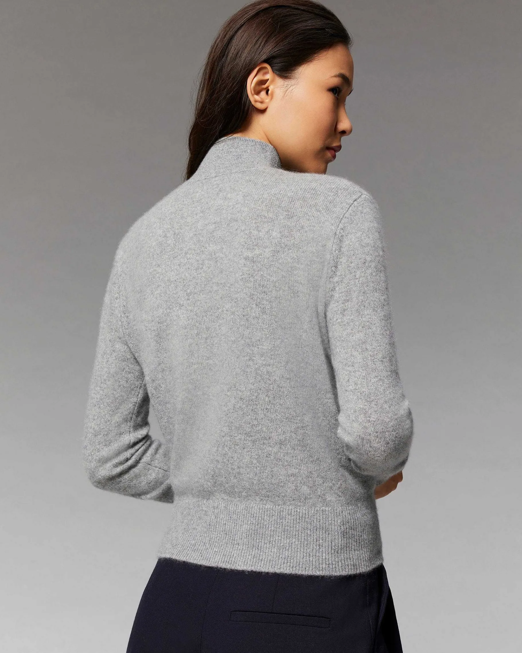 Hot FROM FUTURE Pull Col Montant Future Is Calling Leger Gris Chine Fonce