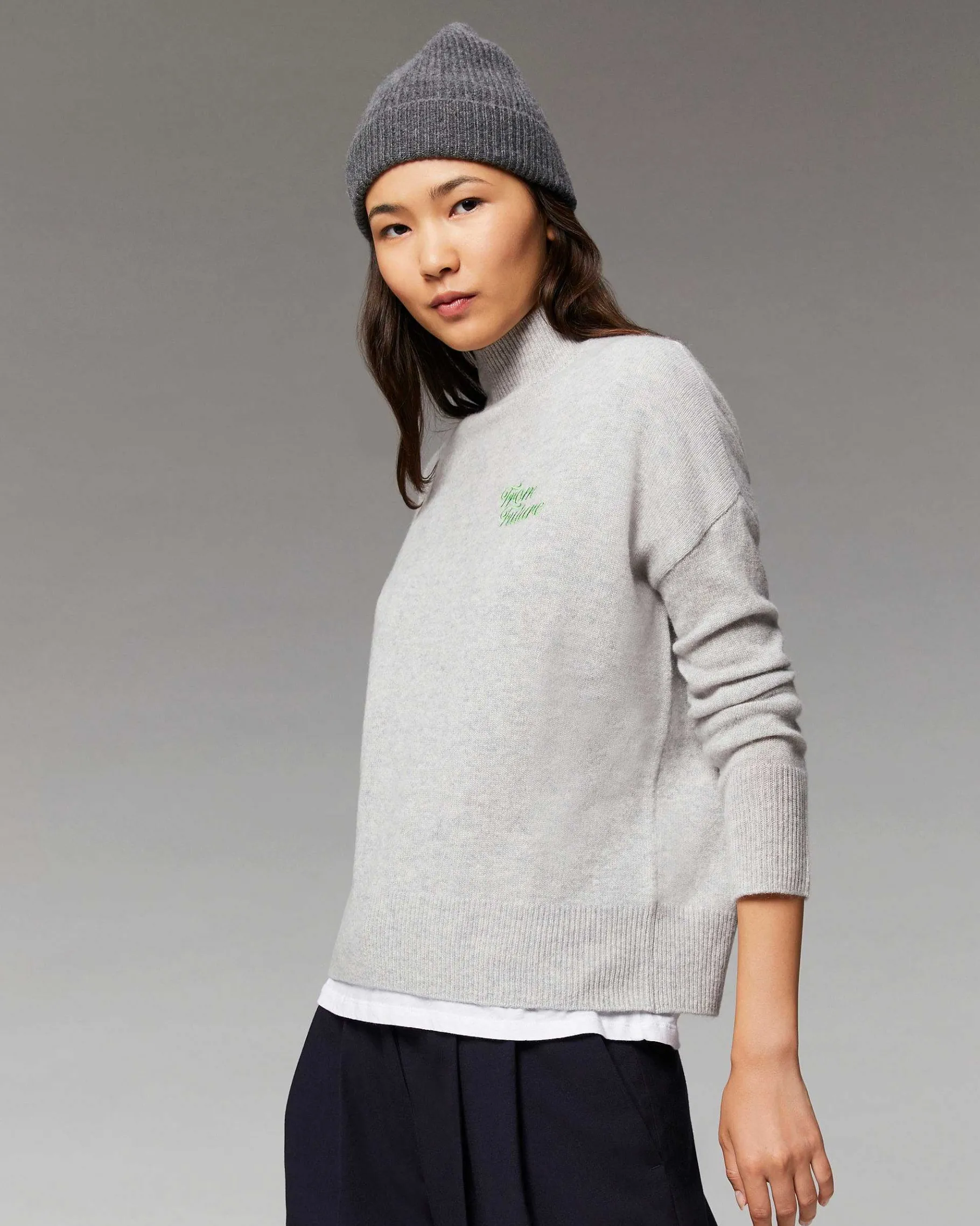 Clearance FROM FUTURE Pull Col Montant Future Leger Violet Fluo