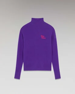 Clearance FROM FUTURE Pull Col Montant Future Leger Violet Fluo
