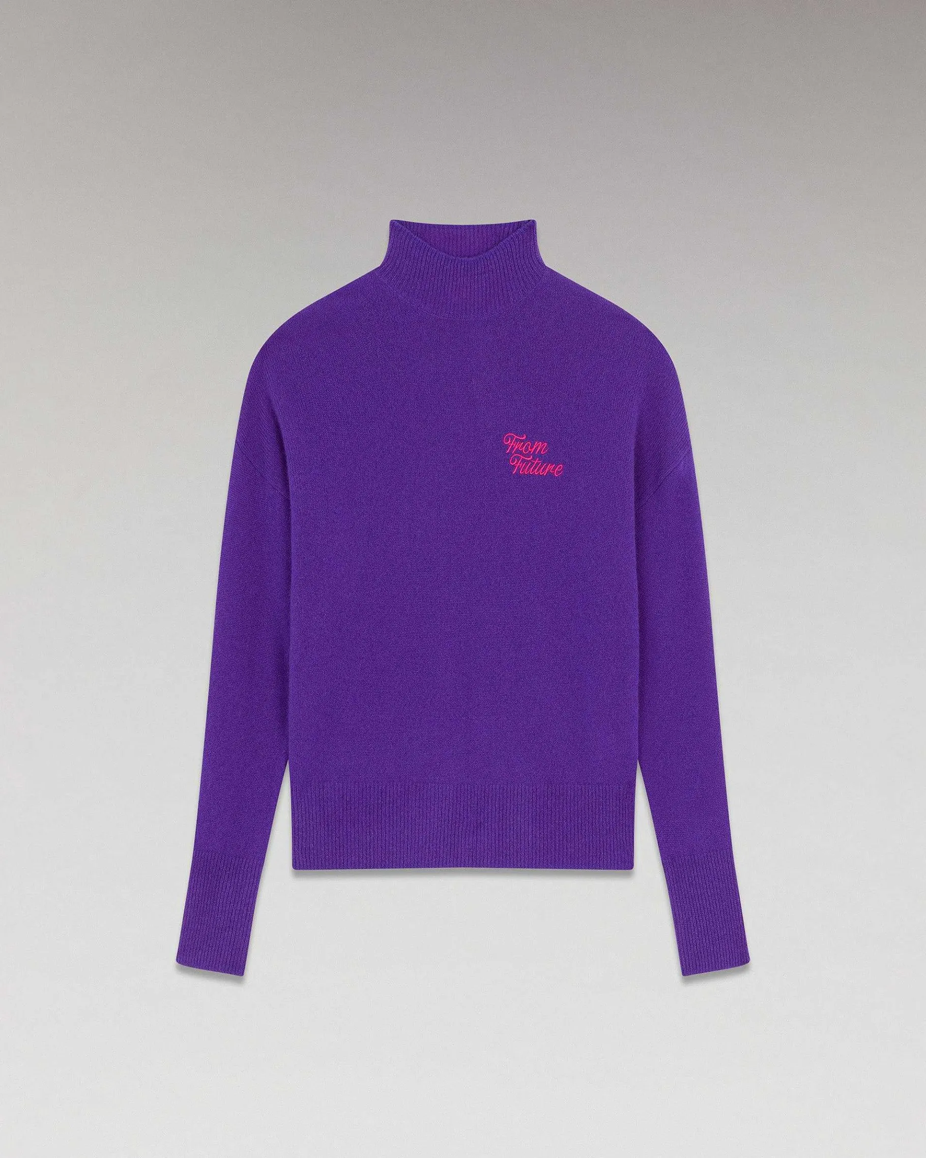 Clearance FROM FUTURE Pull Col Montant Future Leger Violet Fluo