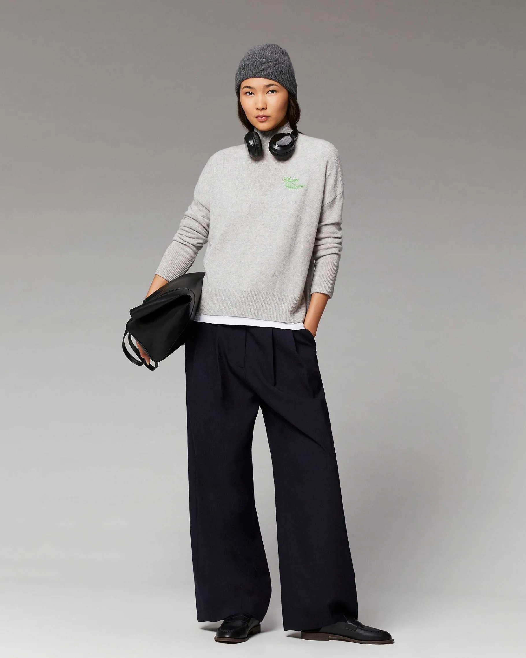 Clearance FROM FUTURE Pull Col Montant Future Leger Violet Fluo
