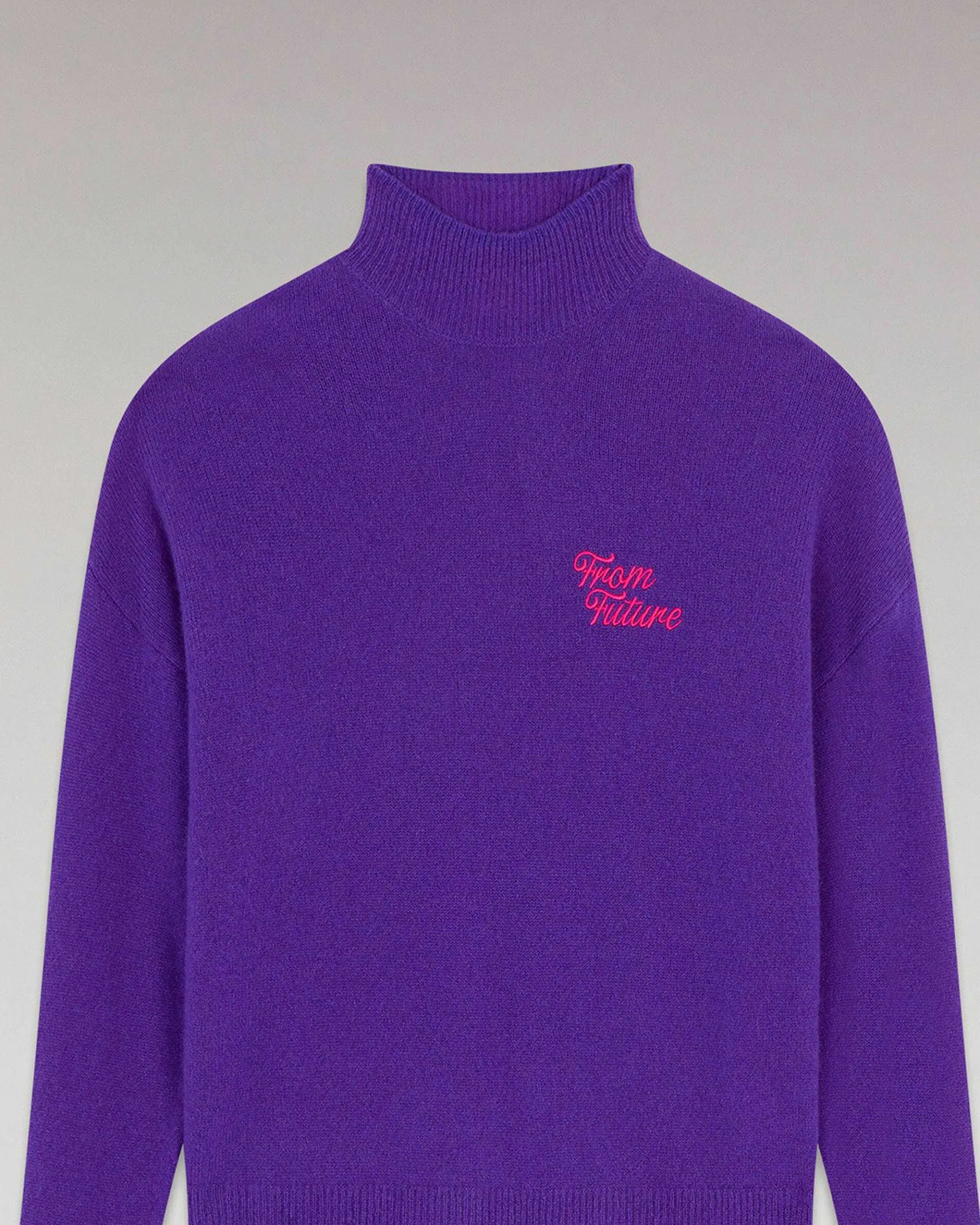 Clearance FROM FUTURE Pull Col Montant Future Leger Violet Fluo