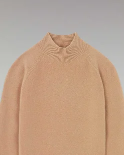 Best FROM FUTURE Pull Col Montant Leger Camel