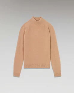 Best FROM FUTURE Pull Col Montant Leger Camel