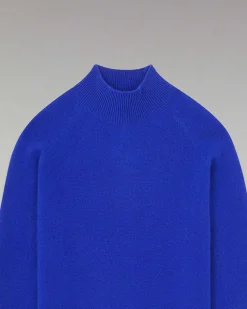 Clearance FROM FUTURE Pull Col Montant Leger Pop Blue