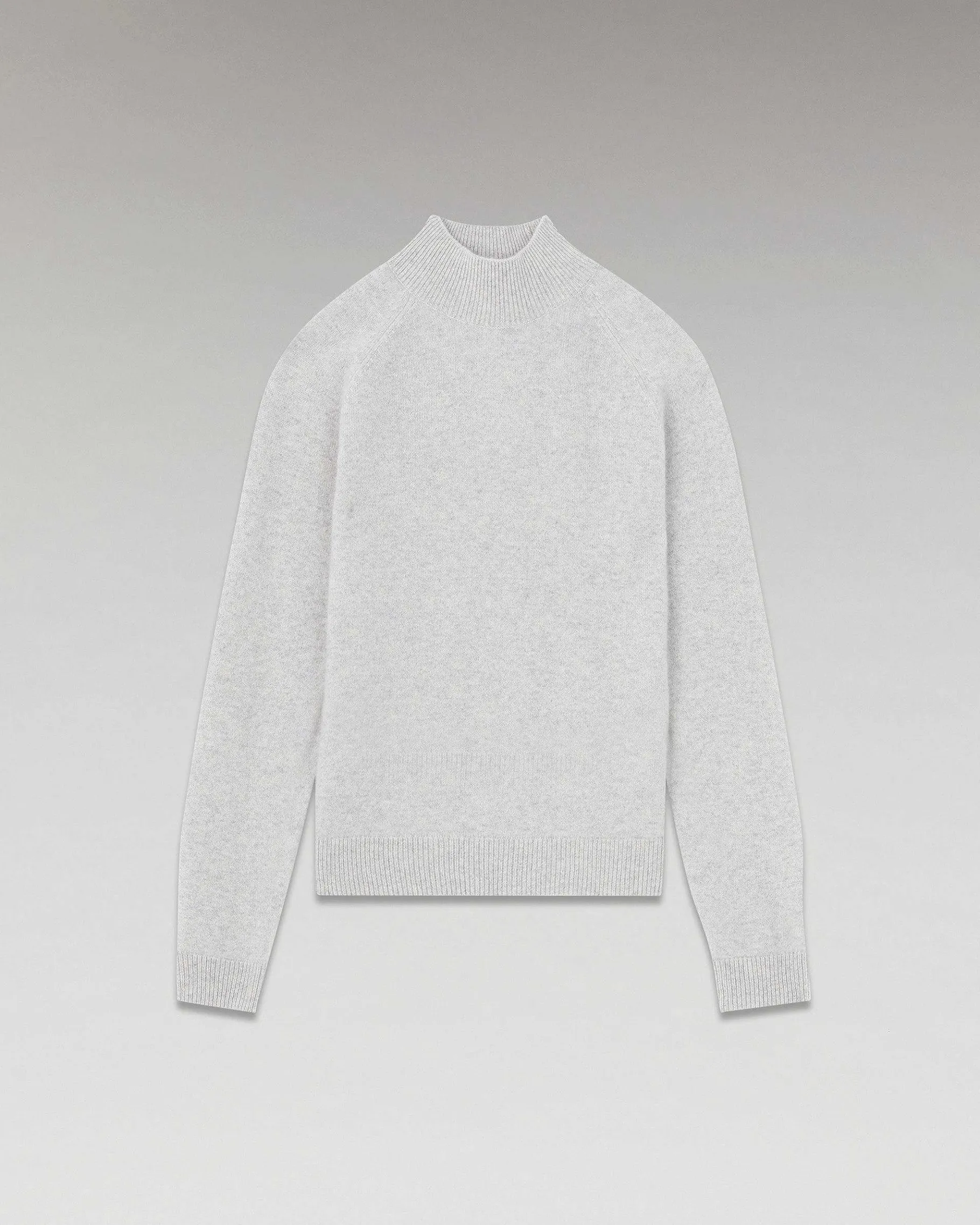 Clearance FROM FUTURE Pull Col Montant Leger Gris Chine Clair