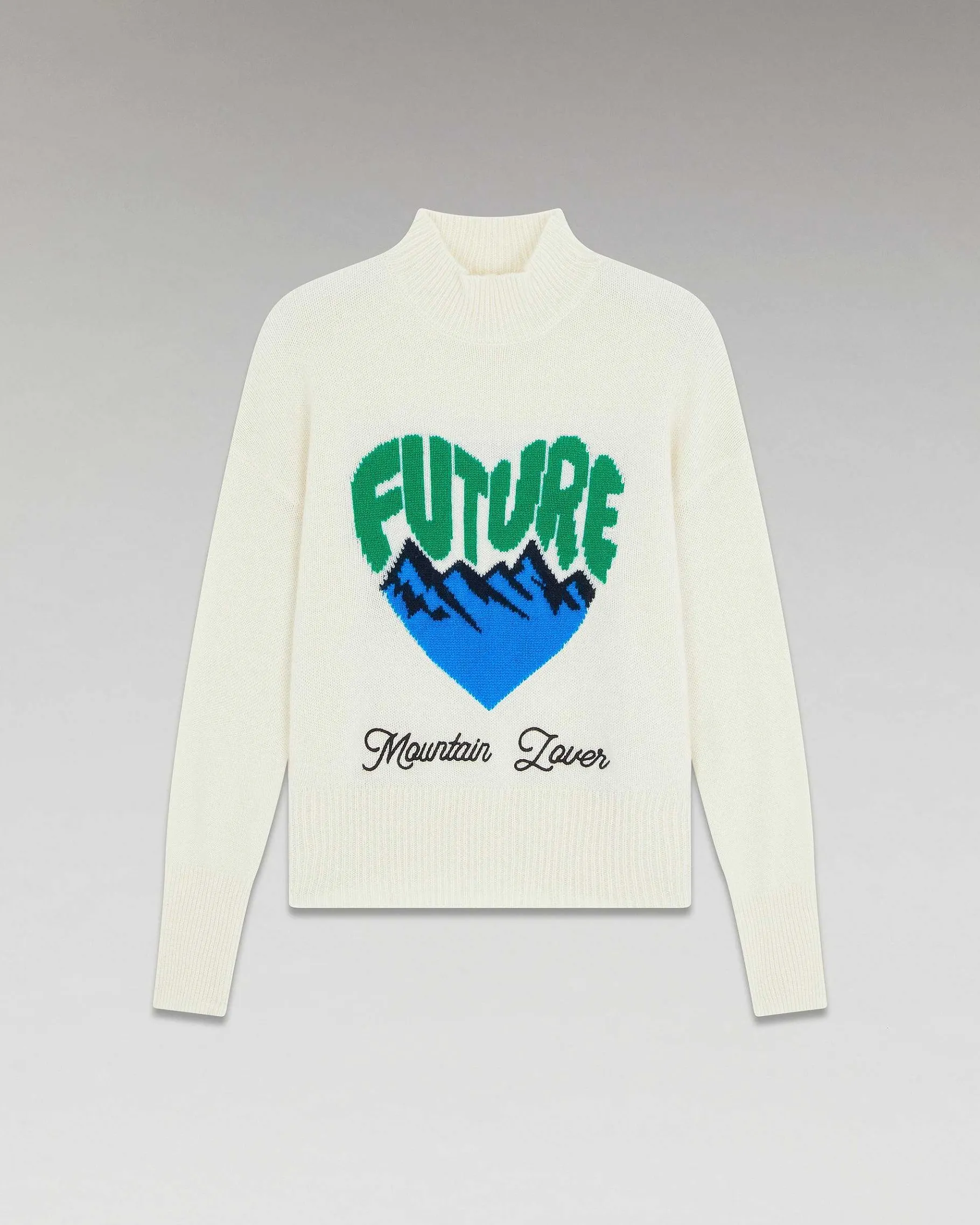 Online FROM FUTURE Pull Col Montant Mountain Lover Ecru