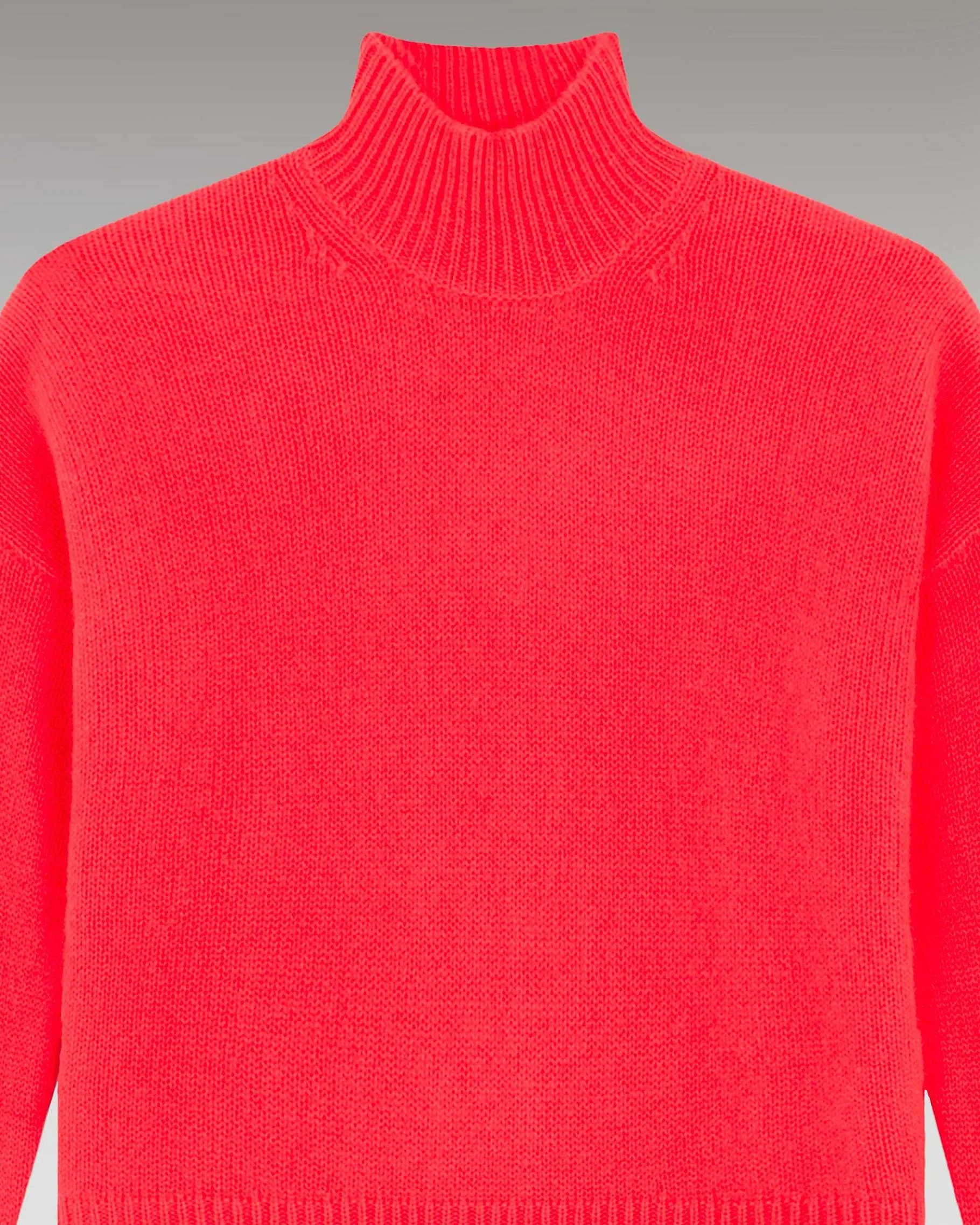 Discount FROM FUTURE Pull Col Montant Oversize Coral Pink