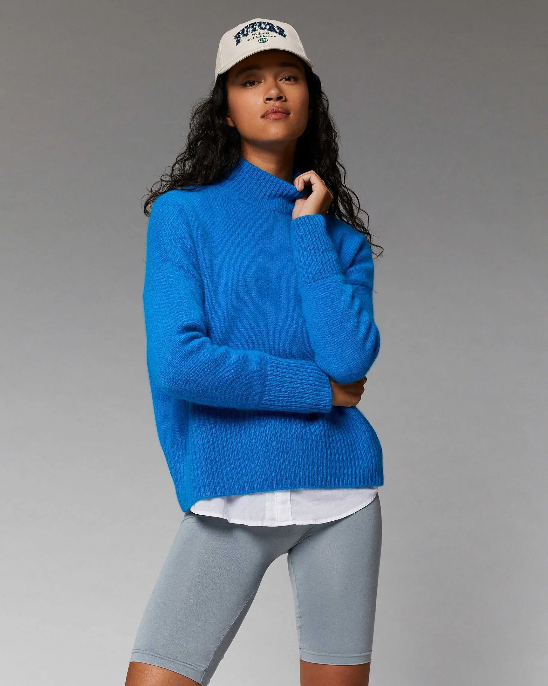 Sale FROM FUTURE Pull Col Montant Oversize Forest Green