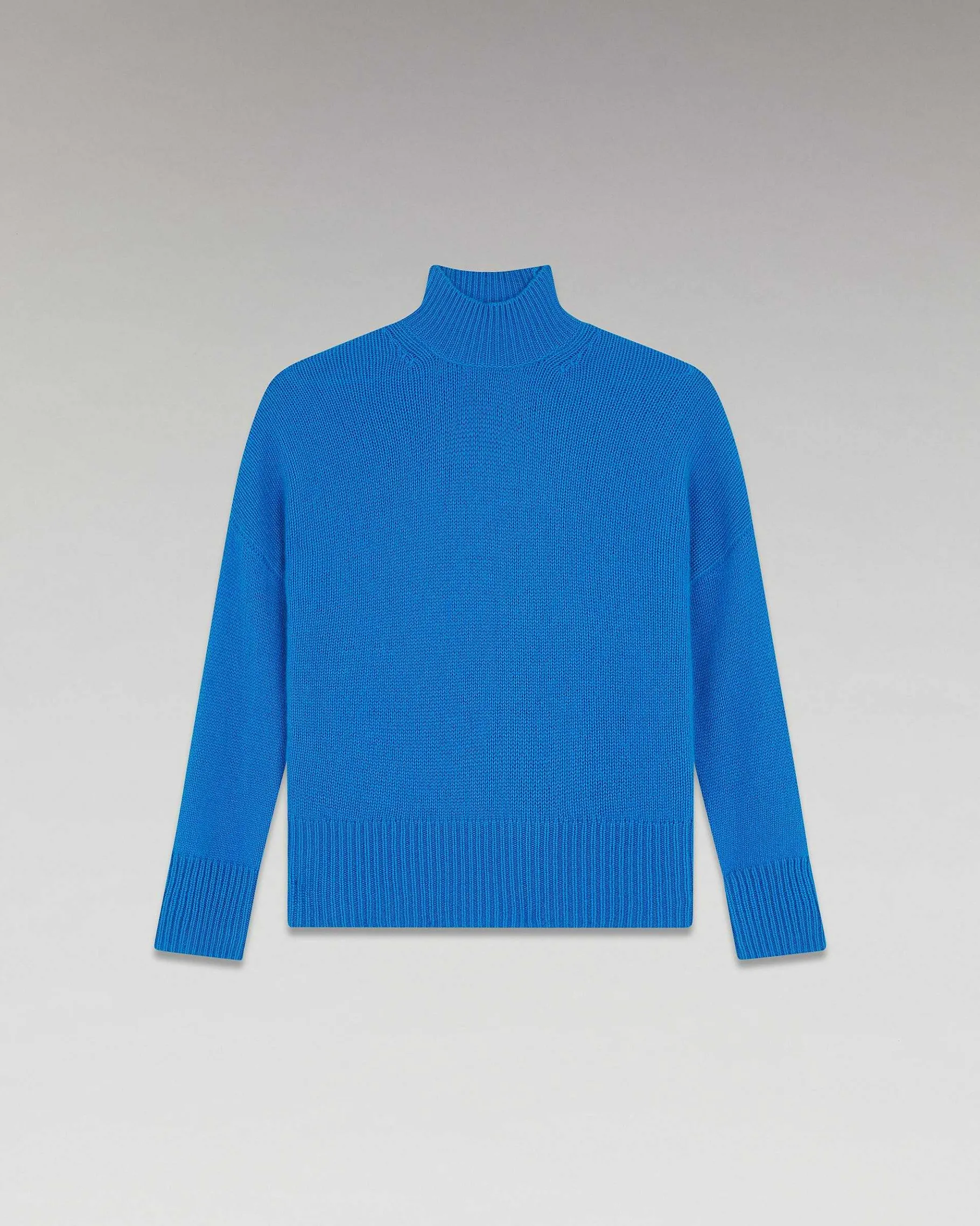 New FROM FUTURE Pull Col Montant Oversize Disco Blue