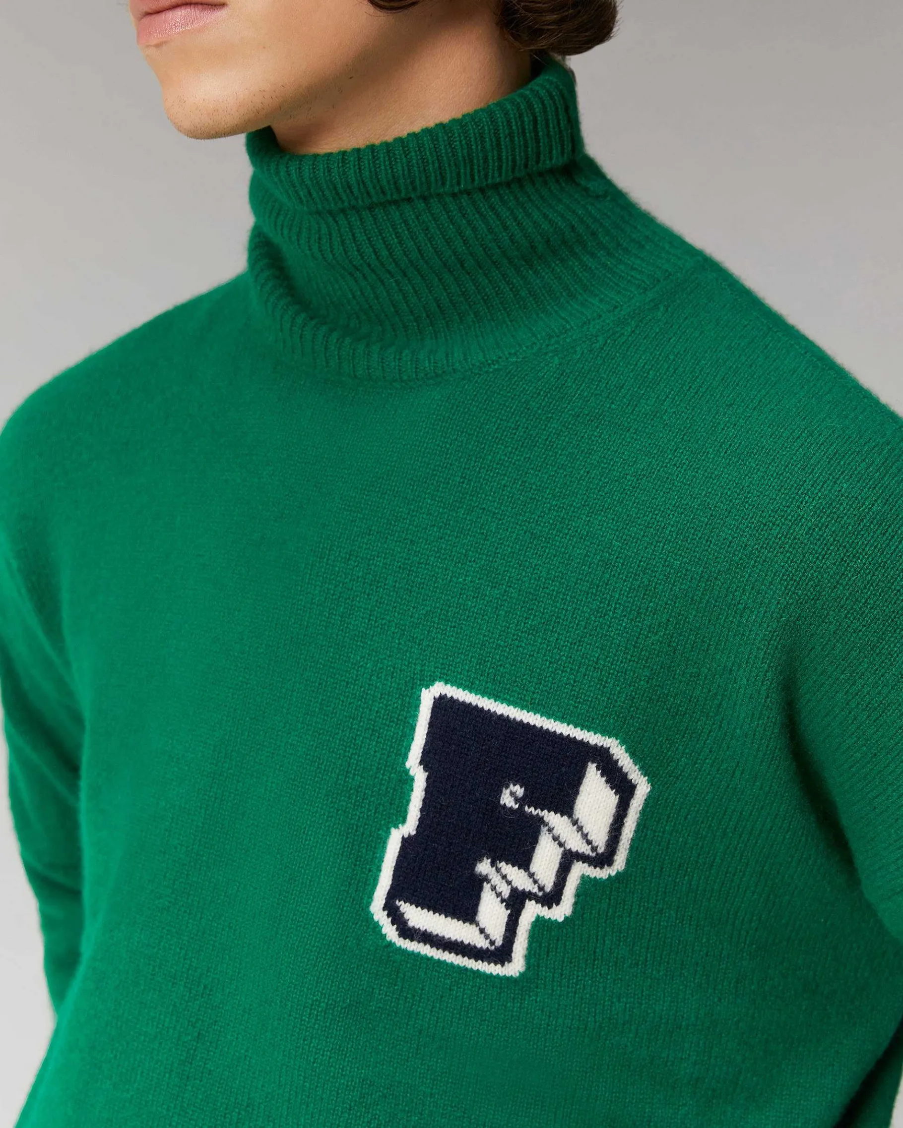 Best FROM FUTURE Pull Col Montant Oversize Navy