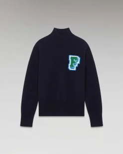 Best FROM FUTURE Pull Col Montant Oversize Navy