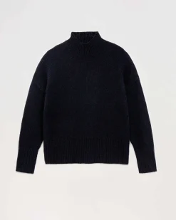 Sale FROM FUTURE Pull Col Montant Oversize Navy