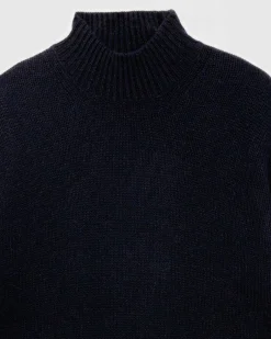Sale FROM FUTURE Pull Col Montant Oversize Navy
