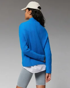 Sale FROM FUTURE Pull Col Montant Oversize Gris Chine Fonce
