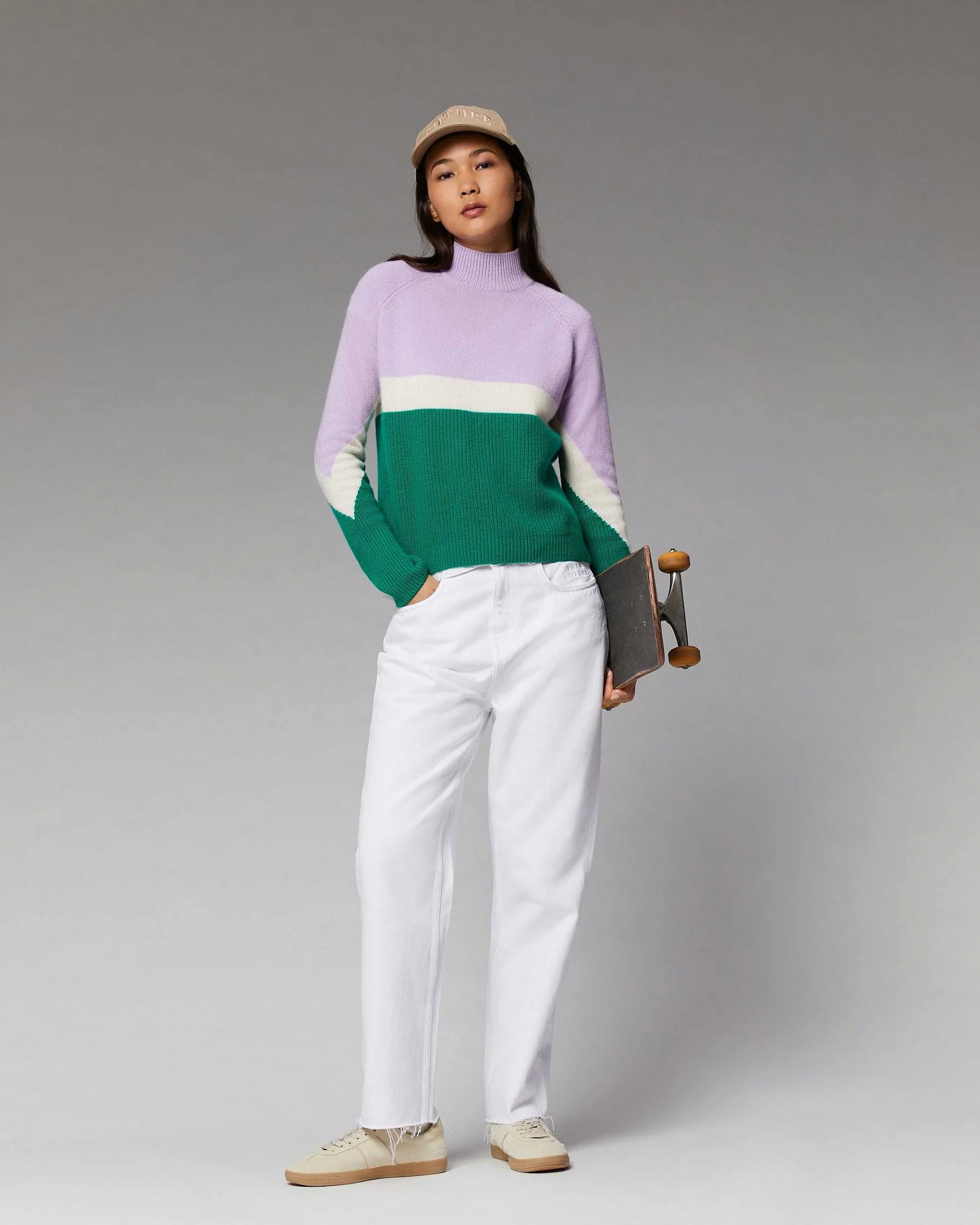 Discount FROM FUTURE Pull Col Montant Pull Col Montant Gris Chine Clair