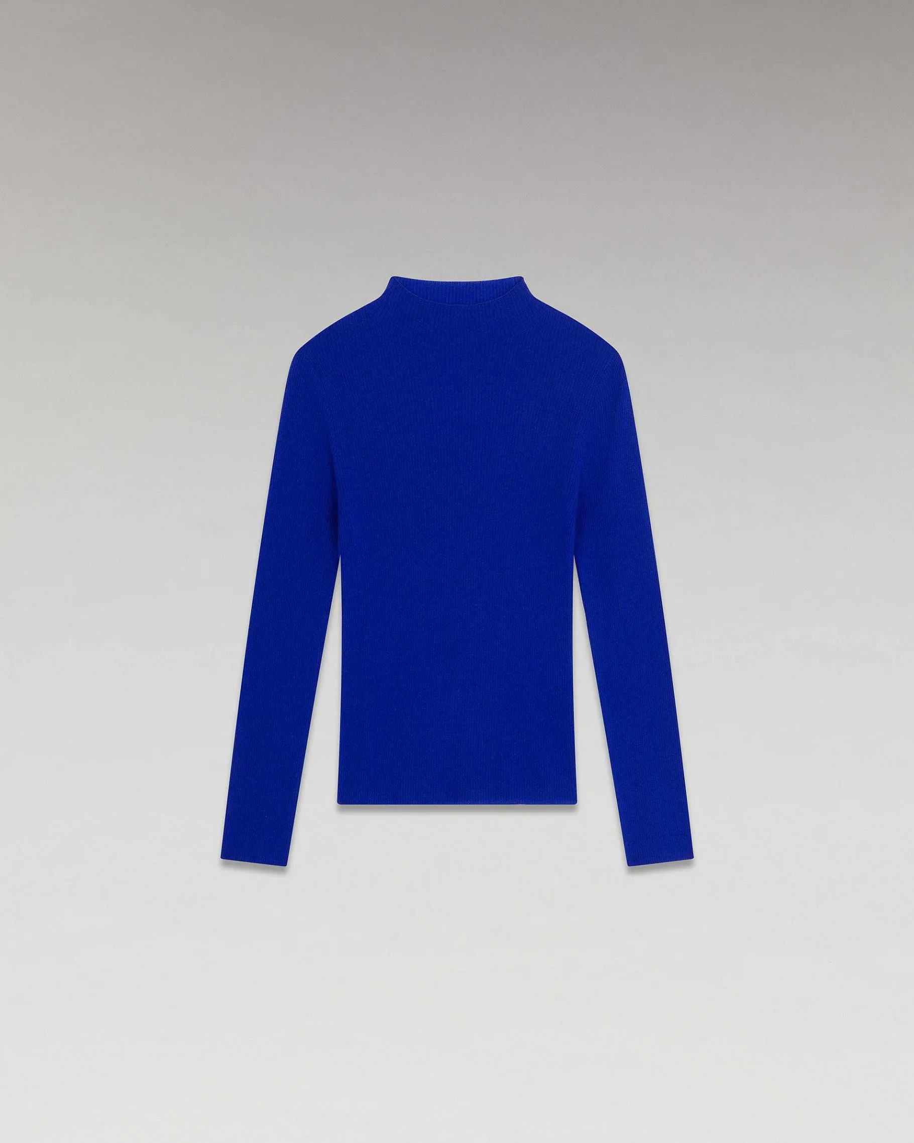 Discount FROM FUTURE Pull Col Montant Seconde Peau Pop Blue