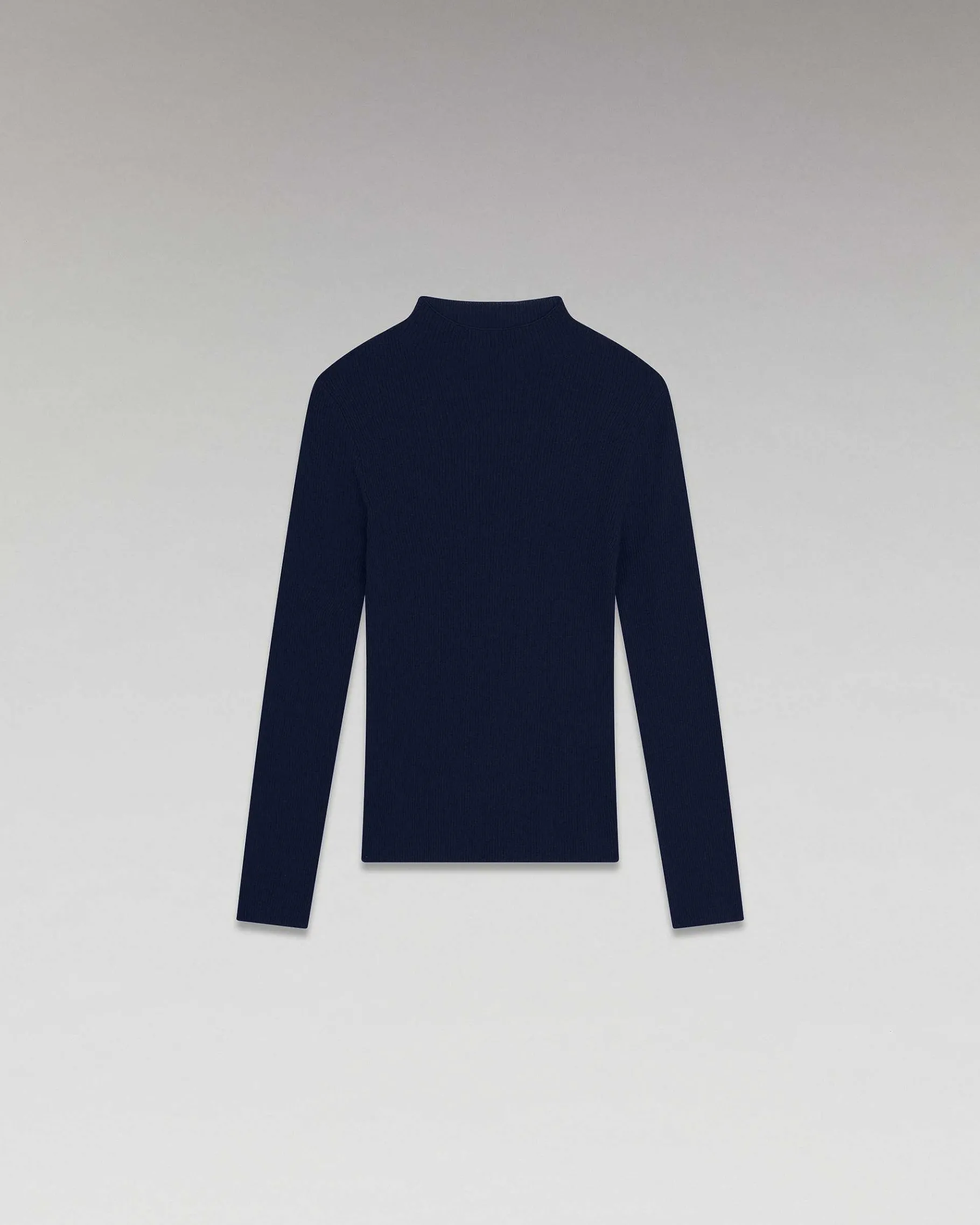 Clearance FROM FUTURE Pull Col Montant Seconde Peau Navy