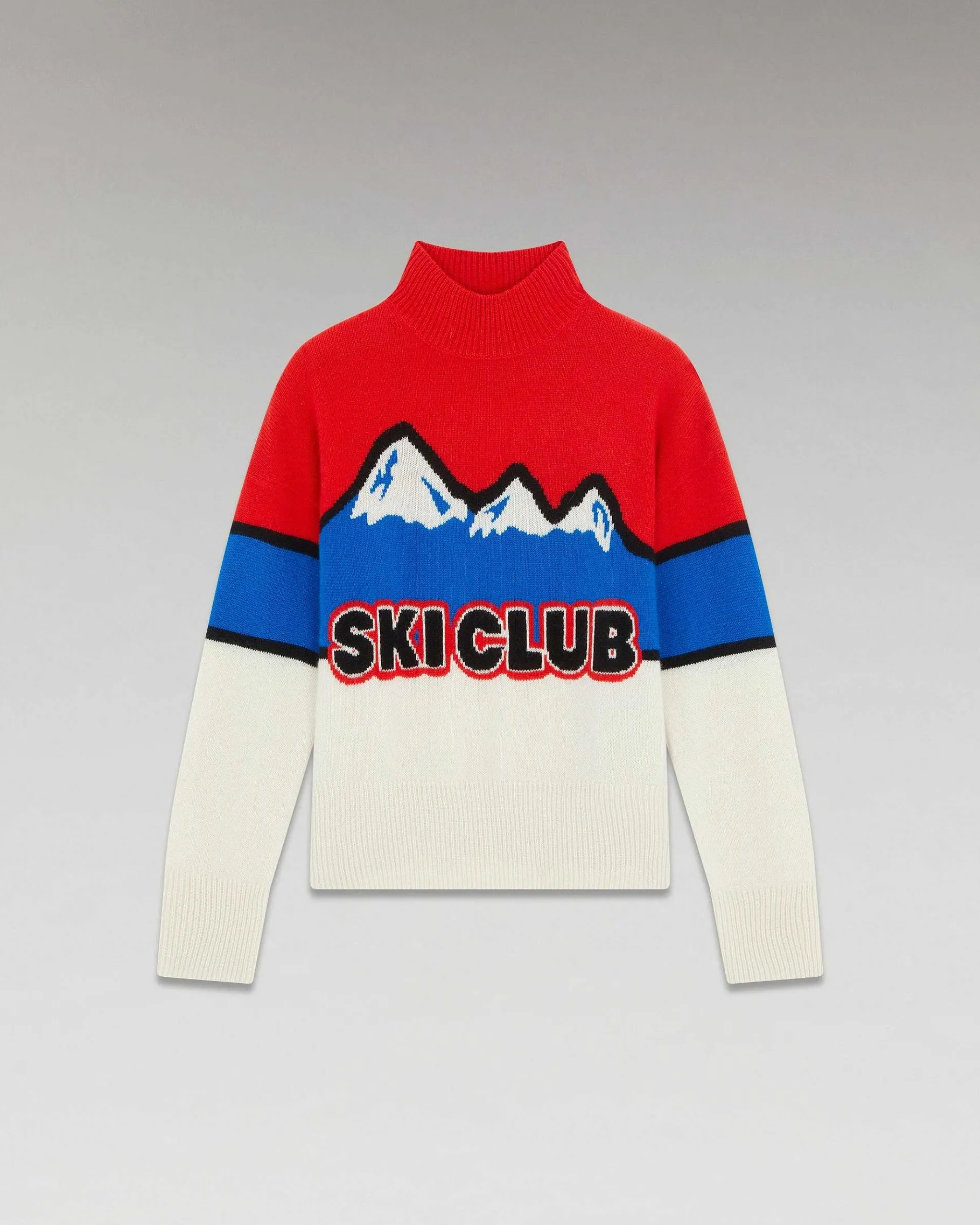 New FROM FUTURE Pull Col Montant Ski Club Montagnes Power Red