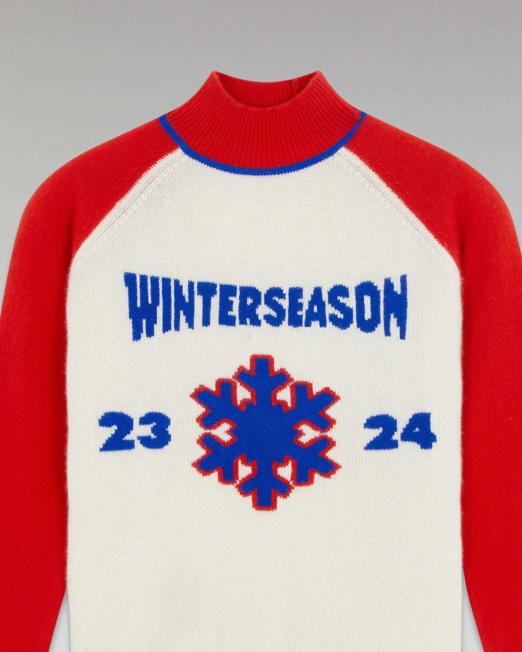 New FROM FUTURE Pull Col Montant Winter Season Power Red