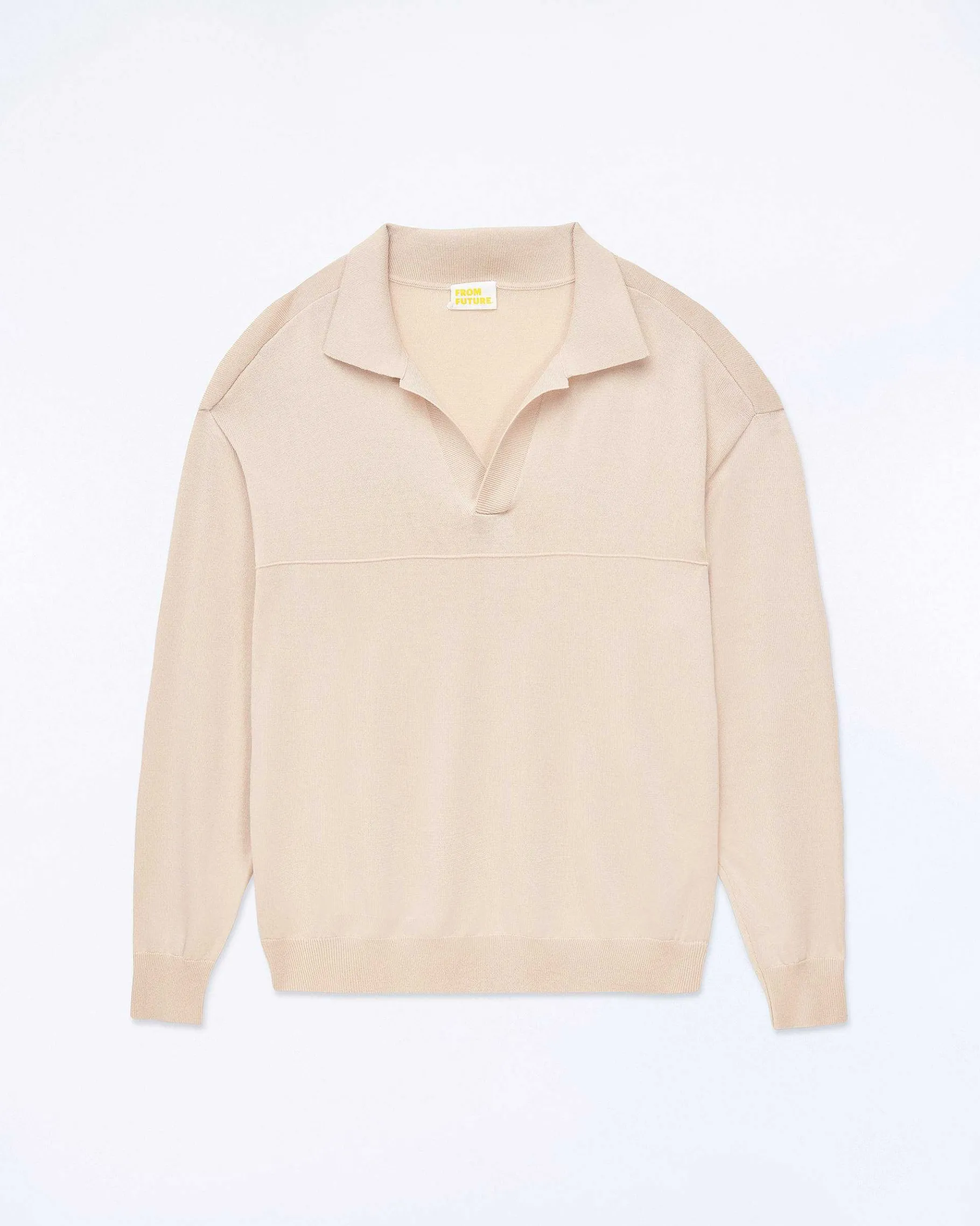 Outlet FROM FUTURE Pull Col Polo Light Beige