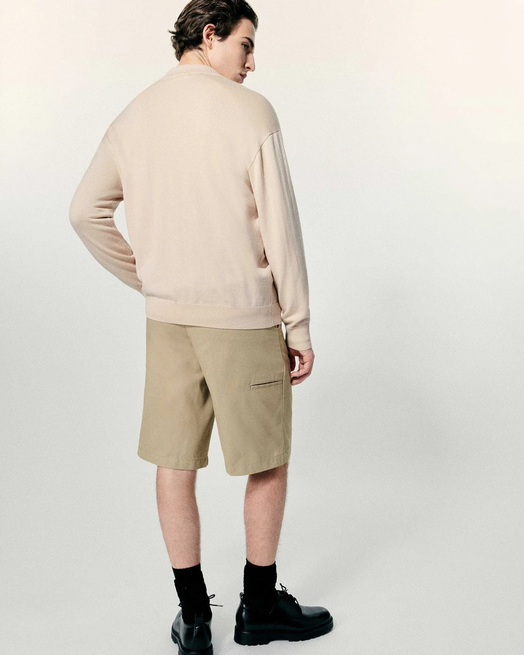 Outlet FROM FUTURE Pull Col Polo Light Beige