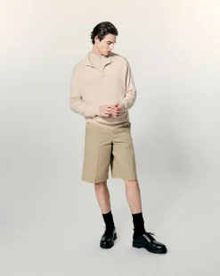 Outlet FROM FUTURE Pull Col Polo Light Beige