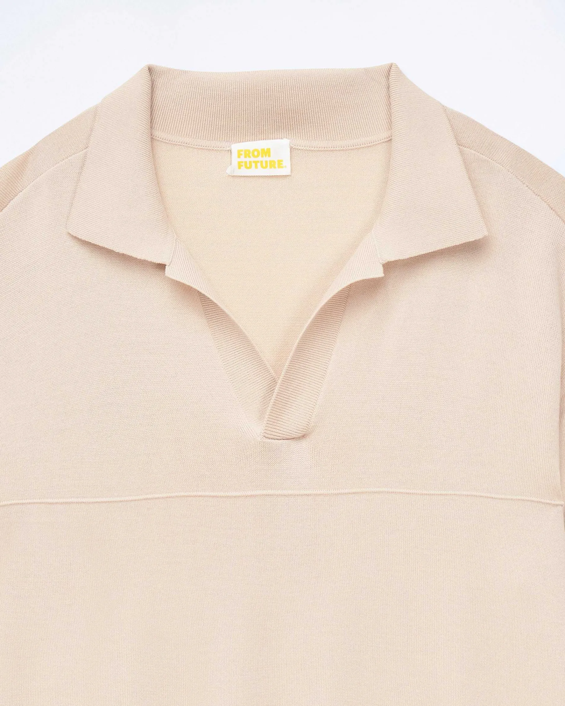Outlet FROM FUTURE Pull Col Polo Light Beige