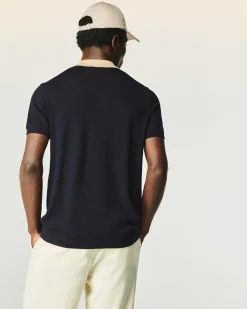 New FROM FUTURE Pull Col Polo Navy