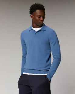 Best FROM FUTURE Pull Col Polo Basique Navy